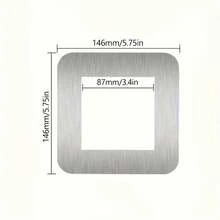 1pc/4pcs Acrylic Minimalist Single Switch Panel, Switch Protective Cover, Wall Decor Switch Sticker, Home Decor Switch Accessory - A - View 3