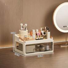 New Stylish Makeup Organizer Box, Drawer Type Vanity Desk Storage Rack, Bathroom Countertop Skincare Holder - Multicolor - View 12