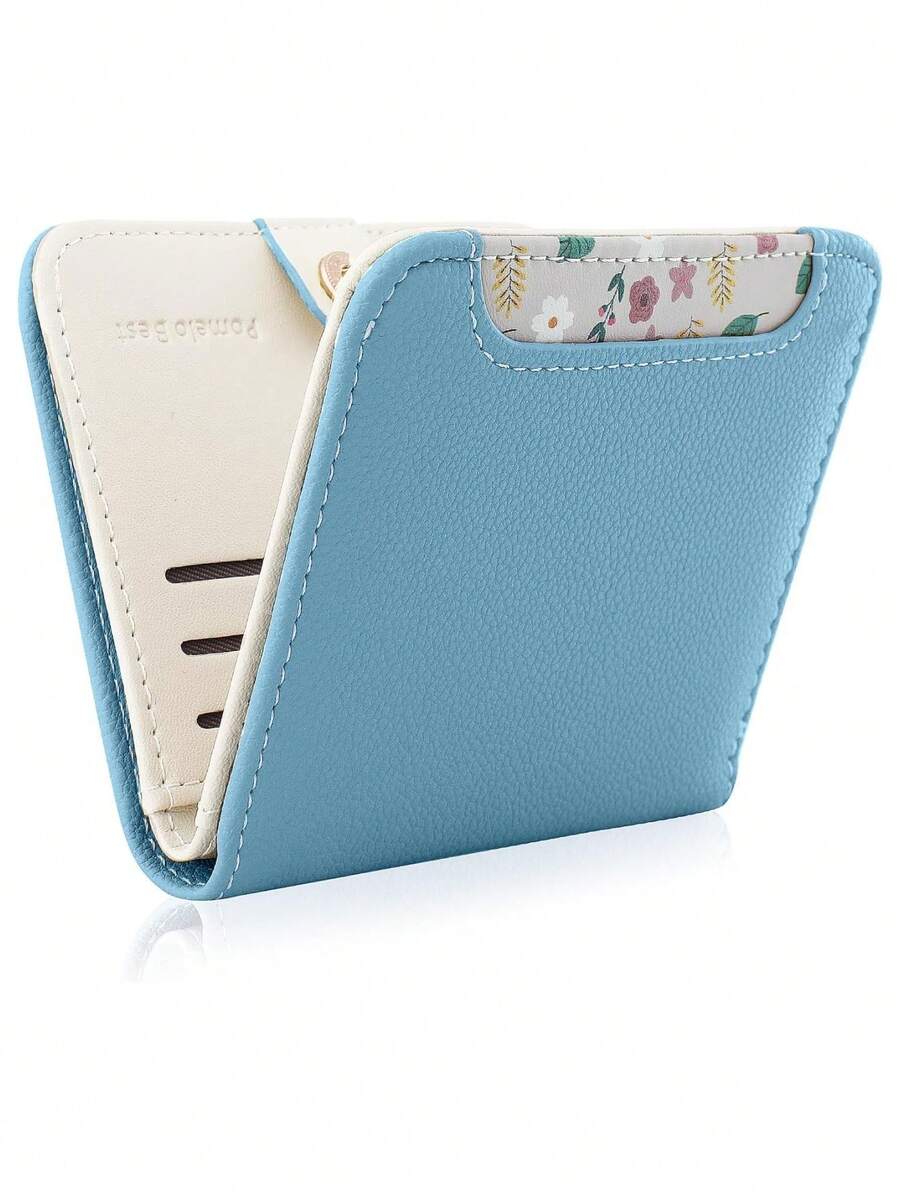 Pomelo Best Women Wallet Soft Small Coin Purse - Stylish Bifold RFID Blocking With Zipper Coin Pocket, ID Window, Lightweight Travel Card Holder For Ladies - Multicolor - View 1
