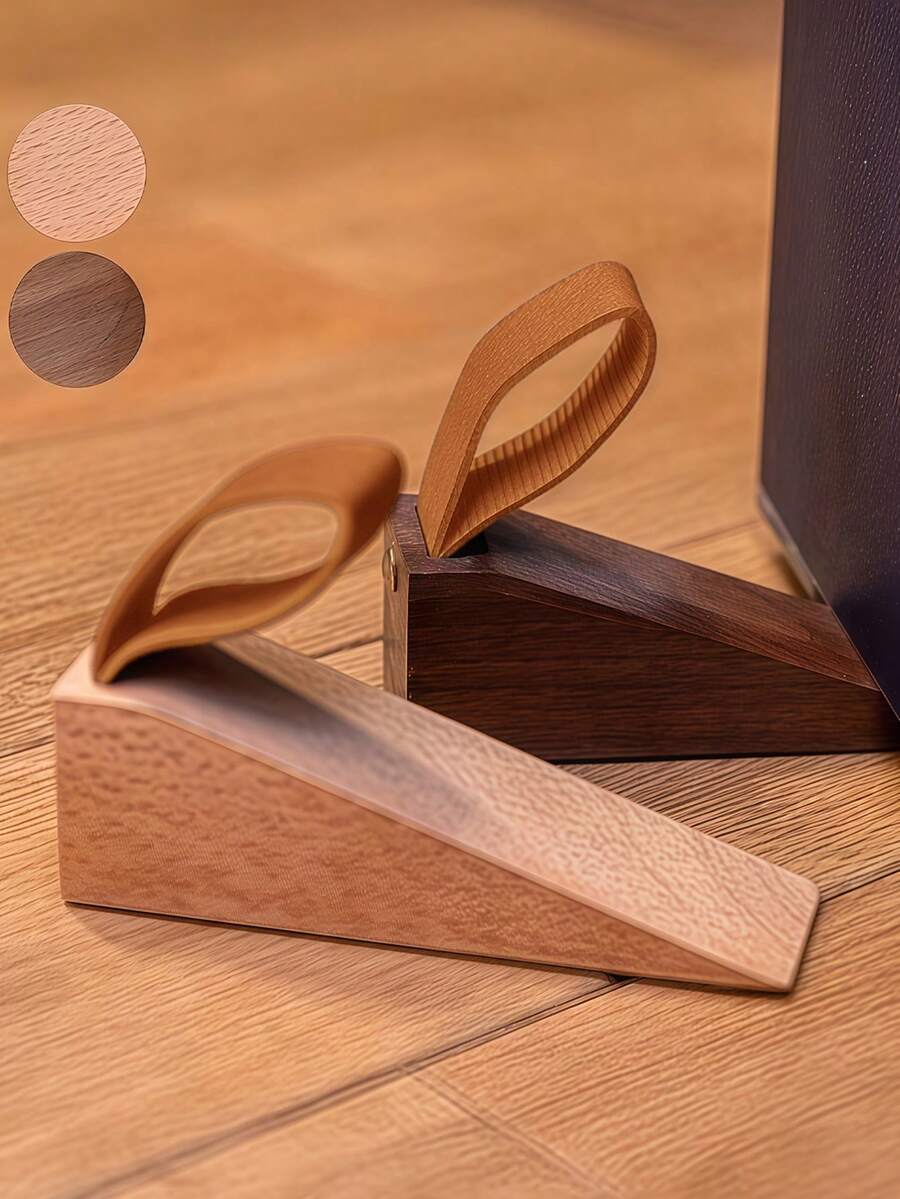 Chặn cửa bằng gỗ, nêm cửa chống va chạm nâng cao sáng tạo, thích hợp cho phòng ngủ, miếng đệm cửa gỗ di động cao, miếng lót chống trượt, nêm cửa chắc chắn và bền bỉ, thích hợp cho các khe hở dưới đáy cửa, thiết kế sáng tạo cao để ngăn chặn tắc nghẽn cửa. - nhiều màu - Xem 1