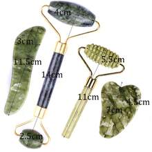 1/2/3/4件套玉石滚轮刮痧面部按摩工具，适用于面部和颈部，情人节和母亲节礼物，面部护理美容工具，美容师用品面部按摩滚轮 - 彩色 - 查看 10