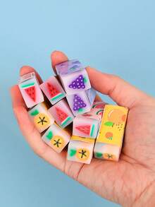Bộ 5/10 cục tẩy hình lát trái cây hoạt hình, cục tẩy hình thù ngộ nghĩnh, quà tặng khen thưởng cho học sinh mẫu giáo/trường học. - Nhiều màu - Xem 2