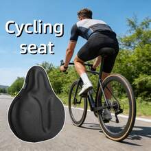 Cojín de asiento de bicicleta, funda de asiento de bicicleta cómoda, transpirable y engrosada para ciclismo al aire libre - Multicolor - Ver 2