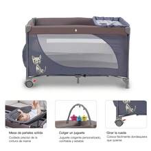 Bebezo Cunas Bebes, Multifunción Corral Para Bebe, Economía Gris - Gris - Ver 3