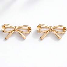 Ghim cài áo hình bướm rỗng tối giản, bộ 2 ghim cài áo rỗng thanh lịch dành cho bạn thân của Niche Fashion (không kèm hộp quà). - Vàng - Xem 5