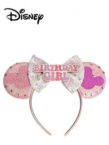 Disney 1件迪士尼系列服装头饰，角色扮演服饰，卡通米奇耳朵发箍，节日派对独特设计发箍，女士发饰 - 彩色 - 查看 6