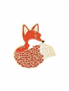 1/4 chiếc ghim cài áo hình động vật ngộ nghĩnh, sự kết hợp giữa động vật và thiết kế rừng thiên nhiên, ghim cài chủ đề động vật kỳ ảo, unisex, phụ kiện đeo hàng ngày, quà tặng - Nhiều màu - Xem 9