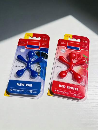 Petit diffuseur de parfum pour voiture, désodorisant pour voiture. Peut être utilisé comme accessoire décoratif à suspendre et pince pour aérateur. Plusieurs options de parfums avec une fragrance longue durée. Convient pour les longs trajets en voiture, les chambres, les salles de bain et les placards. Désodorisant pour voiture pour éliminer les odeurs et maintenir un intérieur frais. Convient comme cadeau pour Noël, la Saint-Valentin, la Fête des Mères et d'autres occasions.