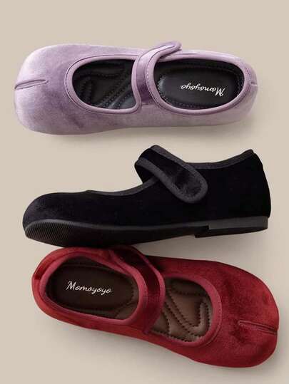 1双女童软底防滑时尚休闲平底鞋，带魔术贴，适合春秋季穿着