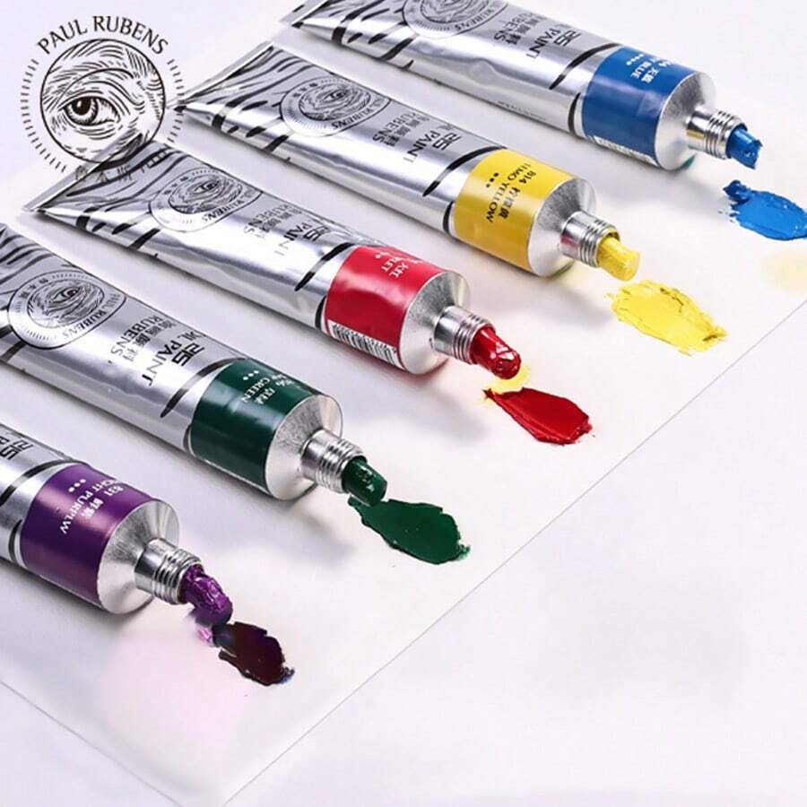 50ml/Tubo Pintura al óleo profesional Paul Rubens en tubo de aluminio: Colores completos - Pintura al óleo para artistas de grado artístico con gran poder de cobertura y buen color, adecuada para principiantes, artistas, amantes del arte y adultos, regalo del Día de la Madre, regalo para mamá, regalo de vuelta a la escuela, útiles escolares