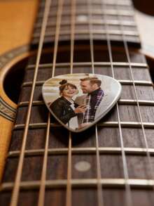 12pcs Custom Photo Guitar Pick, Custom Text Guitar Pick, Personalized Bass Guitar Accessories, Guitar Pick, Musician Gift, Guitar Pick Gift, Mother's Day Gift, Father's Day Gift, Valentine's Gift, Anniversary Gift, Graduation Gift, Ideal Gift For Father/Mother, Unique Gift For Husband/Wife, Perfect Gift For Boyfriend/Girlfriend, Personalized Gift For Him/Her - Two Names - View 4