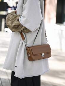 Unisex Minimalist Square Crossbody Bag, Ins Style Commuter Shoulder Bag, Suitable For Father's Day, Valentine's Day, Back To School Gifts - Multicolor - View 12