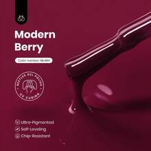 Beetles 15ml Hema Free Black Gel Polish – Silent Charm Audrey Color Long-Lasting Soak Off UV LED Glossy Manicure DIY Nail Art - 15Ml Hema-free Modern Berry - 查看 6