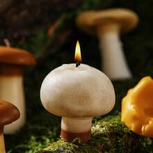 1 pièce Bougie parfumée en forme de champignon réaliste de 8 cm, bougie à l'arôme de cèpes, décoration d'ambiance, bougie de forme spéciale, accessoire photo, cadeau d'anniversaire - idéal pour les faveurs de mariage, les cadeaux pour les amis, la décoration de la maison, l'utilisation quotidienne, les célébrations de fête, la relaxation et la méditation, les cadeaux d'anniversaire, les accessoires photo, l'éclairage d'urgence, la jolie décoration de chambre - A - Voir 5