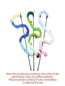 Interactive Cat Toy - Soft Plush Cat Teaser Wand, Suitable For Kitten Play, Pet Entertainment & Exercise Supplies - Multicolor - View 9