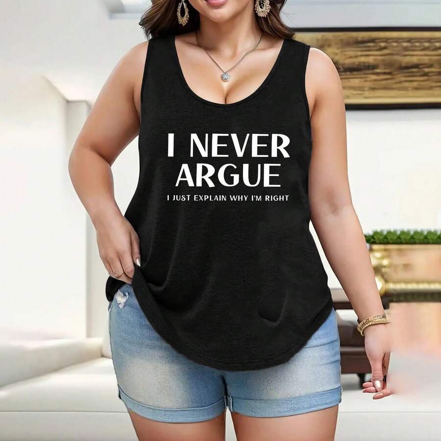 1025321+DAILY Active Life Men's T-ShirtPlus Size Women's Basic Tank Top, Soft Breathable Fabric, Comfortable Stretchy Material, Figure Flattering Design, Loose Fit Style, Perfect For Daily Casual Wear, Home Lounge And All Season Matching - 黑色 - 查看 1