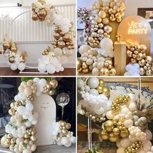 52pcs/28pcs Set Of 10-Inch Gray, Vintage Sand White, Matte White, Metallic Champagne Gold, Pearl White Latex Balloon Arch Kit, Suitable For Wedding Decoration, Birthday, Anniversary, Proposal, Bachelorette Party, Retirement Party, Home Celebration, Bridal Shower, Reveal Party, Date Night Surprise, Party Supplies, Anniversary Decor - Multicolor - View 3