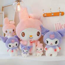 SANRIO 1个25/55厘米毛绒娃娃，填充动物大枕头，床上用品，女孩生日礼物，毛绒娃娃，儿童安抚娃娃，家居装饰，汽车装饰 - 彩色 - 查看 5