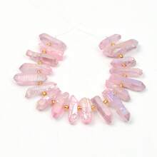 1pc Natural Crystal Beads Strand, DIY Natural Crystal Bracelet Necklace Earring Jewelry Making - A - View 21