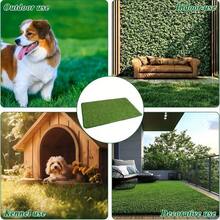 1pc Artificial Grass Dog Pee Pad, Washable Indoor Training Mat, Puppy Replacement Grass Pad, Reusable Realistic Grass Mat - L - View 4