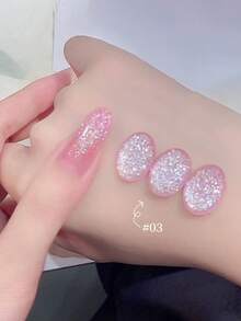 莉亚小姐 1-6 15ml 春夏美甲梦幻婚纱钻石系列凝胶指甲油 美白百搭流行闪粉钻石指甲油 UV LED固化 可浸泡 半永久 适合美容院美甲沙龙套装 DIY 家居 节日派对 女士礼物 美甲用品 - 彩色 - 查看 5