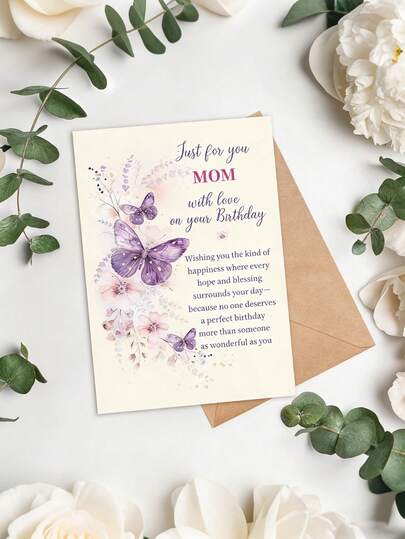 1/3pcs Mother's Birthday Card & Gift, Mom's Birthday Party Supplies & Home Decor