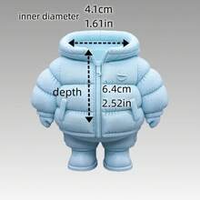 3D Printed Down Jacket Shaped Desktop Organizer, Pencil Holder, Dried Flower Vase. Cannot Contain Liquid. Realistic And Interesting Down Jacket Design. Can Add Atmosphere To Your Desk. - Multicolor - View 3