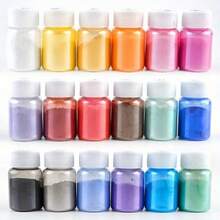 Bubuk Mineral Mika Alami 18 Warna, Cocok untuk Membuat Resin Epoksi dan Perhiasan yang Cerah - Sangat Baik untuk Pengecoran dan Pewarnaan Resin - 18 warna/set - View 9