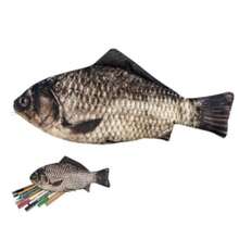 1pc Realistic Fish Shaped Pencil Case, Personalized Fish Wallet, Storage Pouch - Multicolor - View 1