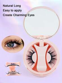 一套磁性假睫毛辅助器，卡通加厚设计，无需胶水，易于佩戴和卸除，尺寸8-16毫米，适合旅行、舞台表演、婚礼、户外活动、日常工作、音乐派对等场合。 - 濃密款 - 查看 8
