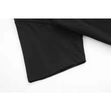 Women's Casual Floral Print Slim Fit Short Sleeve T-Shirt Graphic Tees Women Tops-Soft & Breathable Casual Style, Comfort Daily Short Sleeve, Unisex Cotton T-Shirt - 黑色 - 查看 6