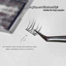 Fluffy Volume False Eyelashes Thick Curly D Curl Lash Extensions Natural Realistic Reusable Eye Lashes For Cosplay Party Daily Makeup - View 5