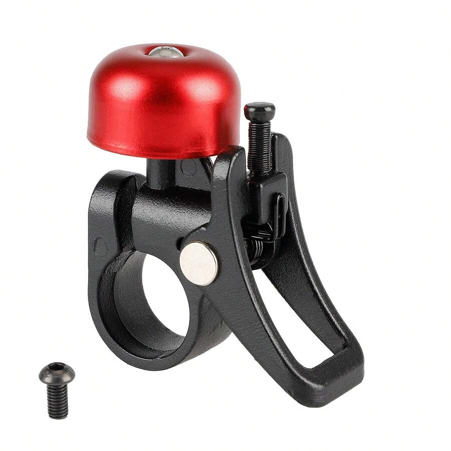 Chuông xe điện M365 bằng kim loại, đường kính 22cm, chuông xe đạp điều chỉnh bằng tay, màu đỏ. - Đỏ - Xem 1