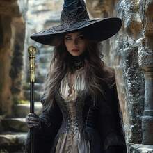 1pc Holiday Cosplay Scepter Prop, Egyptian Pharaoh Snake Head Scepter, King Scepter, Wizard Staff - Black - View 5