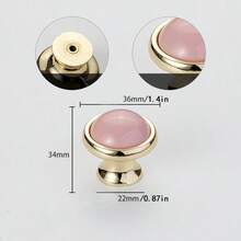 2pcs/1pc Cute Pink Ceramic Handle With Zinc Alloy Base - Retro Style, Suitable For Dresser Drawers, Cabinets, Antique Cabinets - Great For Home Decor - View 11