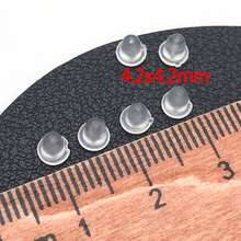 200pcs Silicone Earring Backs Soft Clear Hypoallergenic Replacement Stoppers For Stud Post, Hoop, Fishhook Earrings - White - View 4