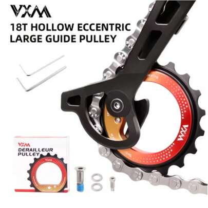 Kit de actualización de piezas de grupo con polea excéntrica hueca de 18T, cojinete de cerámica Peilin para bicicleta de carretera DIY VXM R8000 R7000