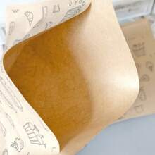 Túi giấy Kraft dung tích lớn 15*17cm dùng để nướng bánh mì sandwich, đựng bánh mì, bánh kếp, bánh ngọt, đồ ăn nhẹ, chống dầu mỡ. - Xem 7