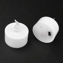 24 chiếc nến LED không lửa, hiệu ứng nhấp nháy chân thực màu vàng ấm, chạy bằng pin. Lý tưởng cho các bữa tiệc, đám cưới, sinh nhật, lễ hội. - Kiểu nhấp nháy - Xem 10