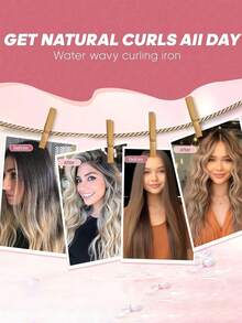 无需加热的螺旋卷发器套装，带造型钩，不伤发，隔夜即可轻松打造无热卷发，女士DIY长发和中长发卷发套装 - 彩色 - 查看 9