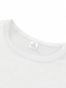 Disney Princess Ariel Belle Rapunzel Classic Collage Printed Pattern T-Shirts For Girls - Children's Clothing Design Short-Sleeved Casual And Cute Style Comfortable And Casual Wear All Year Round Suitable For Parties And Play Machine Washable Gift Children's Clothing Girls' Short-Sleeved Shirts - White - View 3