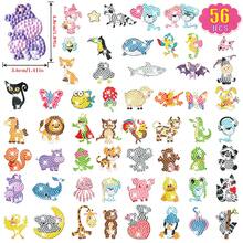 56pcs Diamond Painting Stickers, Cartoon Animal DIY Stickers For Freestyle Decoration - Sets - View 1