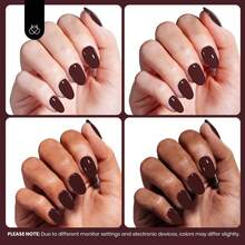 Beetles 15ml Hema Free Black Gel Polish – Silent Charm Audrey Color Long-Lasting Soak Off UV LED Glossy Manicure DIY Nail Art - 15Ml Hema-free Merlot Wine - 查看 6