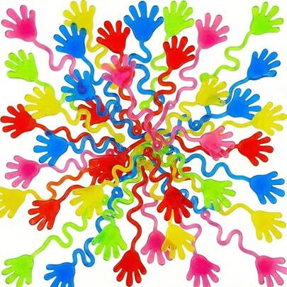 5/10/20/50pcs Classic Stretchy Sticky Hand Toys, Expandable Sticky Toys, Bulk Elastic Novelty Sticky Toys Suitable For Kids Boys Girls, Fun Pranks Small Toys And Party Games, Ideal For Birthday Party Favors, Classroom Rewards, Treasure Box Fillers, Carnival Prizes, Mini Carnival Toys, Perfect Holiday Gifts For Christmas, Halloween, Easter, Thanksgiving, Graduation Celebrations And School Rewards
