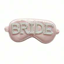 1pc BRIDE/MRS/I DO Theme Blackout Eye Mask, Wedding Party Decor, Marriage Gift - White - View 11