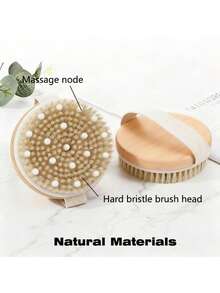 Bàn chải tắm toàn thân lông tự nhiên chất lượng cao - Dụng cụ massage tẩy tế bào chết nhẹ nhàng dùng trong bồn tắm SPA, thích hợp cho da ướt hoặc khô, thiết kế cầm tay bằng gỗ với lông bàn chải mềm mại và dày dặn. - Nhiều kiểu dáng - Xem 8