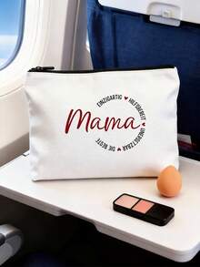 1件装 MEJOSER 妈妈奶奶礼物袋化妆包小巧生日圣诞节洗漱包化妆包最佳送给妈妈奶奶的礼物，现代风格 - 多色 - 查看 3