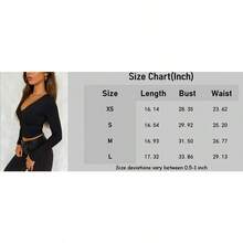 Womens Long Sleeve Crop Tops Shirts Casual V Neck Going Out Top Double Lined Slim Fitted Basic Tee - Burgundy - View 6