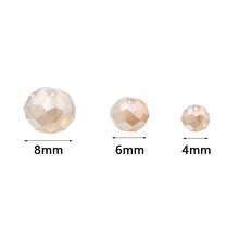 1 Pack White Glass Crystal Flat Beads, Random Shades Of White - White - View 5
