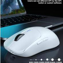 AULA SC580X Mouse, 12000 DPI, 1000Hz, 500mAh, 3 Modes (2.4GHz/Bluetooth/Wireless), Ergonomic Design, Suitable For Dota 2/Valorant/CSGO - View 8